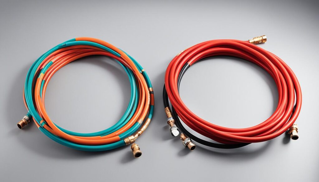 comparação tubo pex e cobre